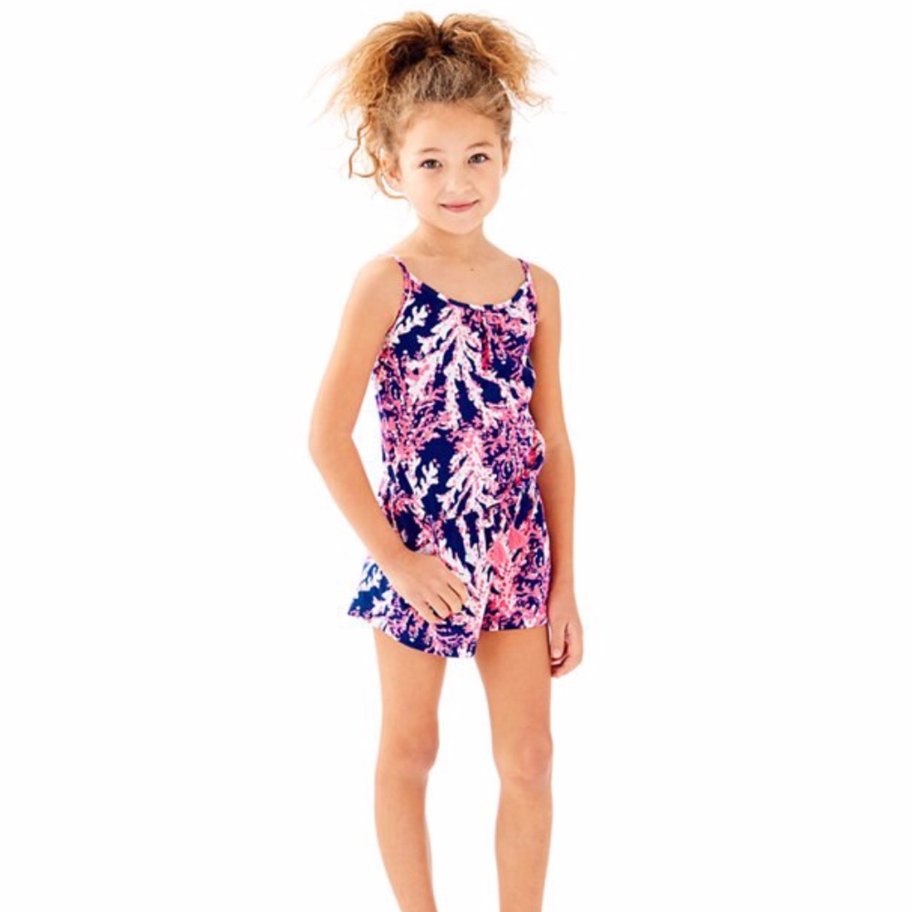 Lilly Pulitzer Alene Romper-Beyond the Sea sz 2T